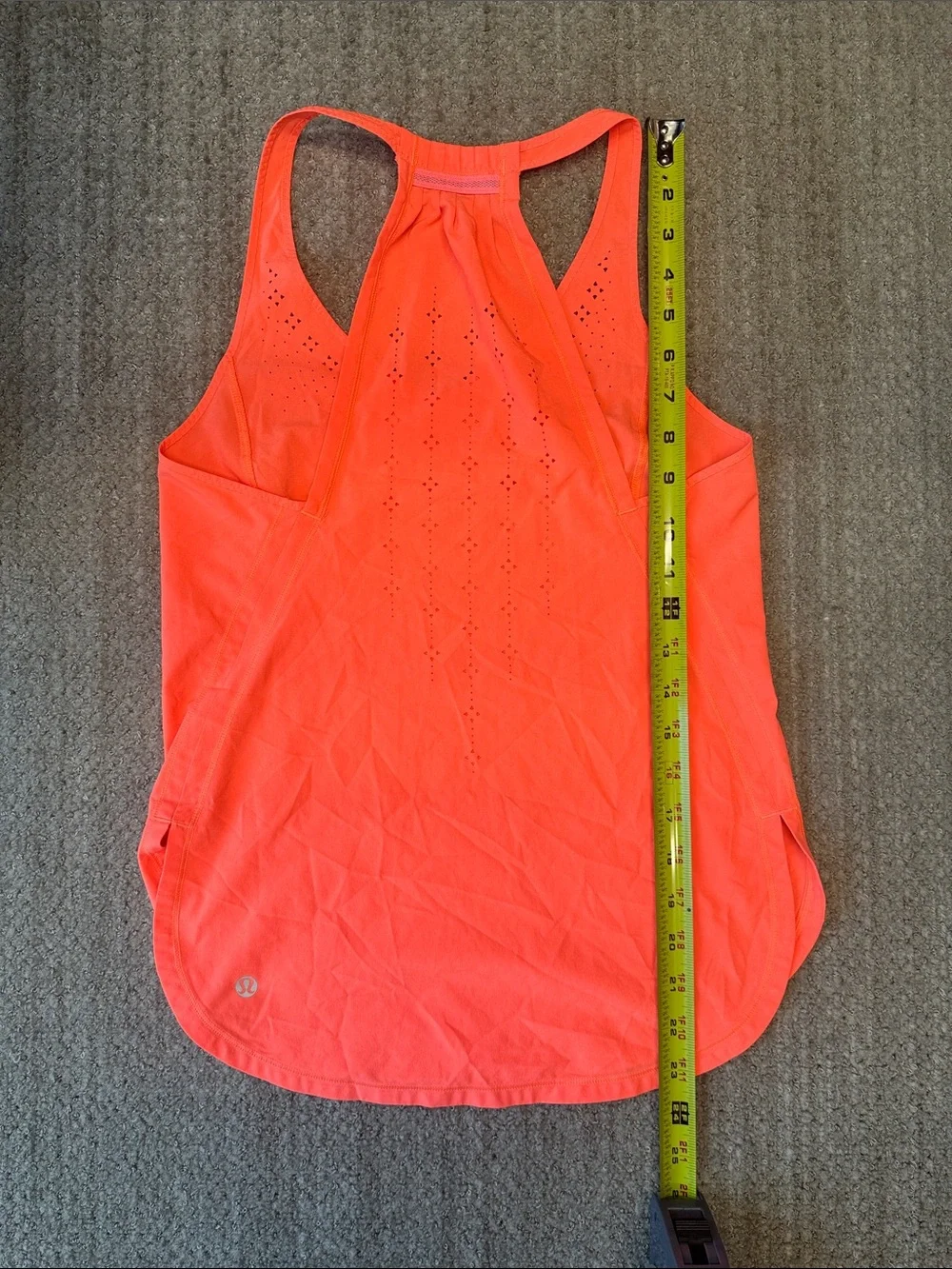 Lululemon In A Flash Coral Racerback Tank Top